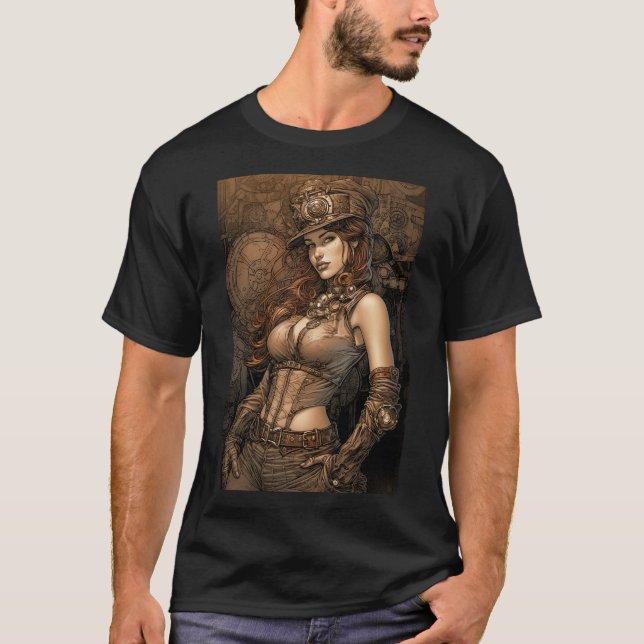 Camiseta Steampunk Woman (Anverso)