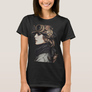 Camiseta Steampunk Woman Face