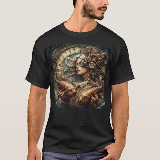Camiseta Steampunk Zodiac Pisces (Anverso)