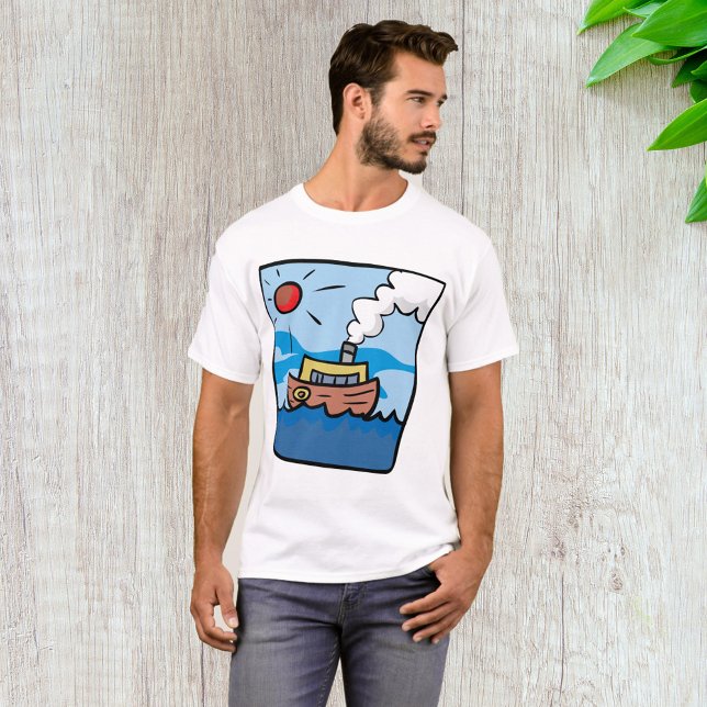 Camiseta Steamship personalizado sobre el arte náutico de l (Subido por el creador)
