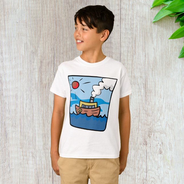 Camiseta Steamship personalizado sobre el arte náutico de l (Subido por el creador)