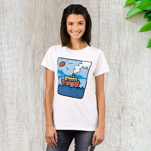 Camiseta Steamship personalizado sobre el arte náutico de l