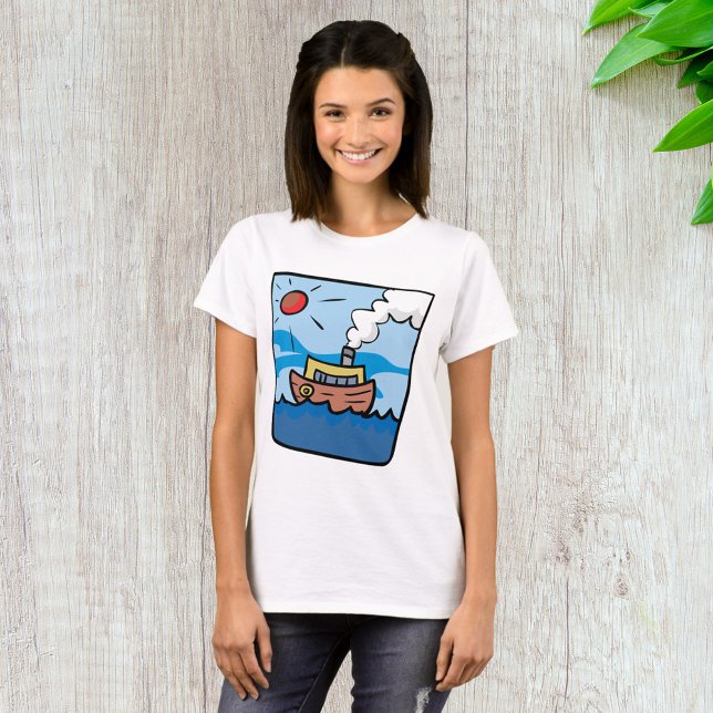 Camiseta Steamship personalizado sobre el arte náutico de l (Subido por el creador)