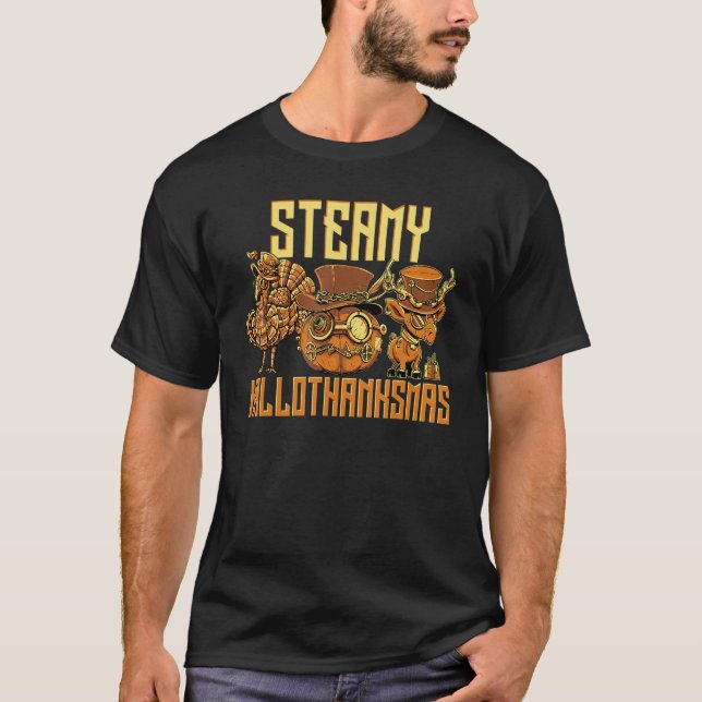 Camiseta Steamy Hallothanksmas (Anverso)