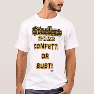 Camiseta Steelers Confetti o Bust