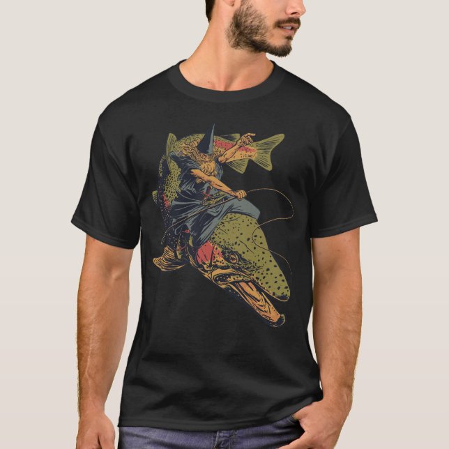 Camiseta Steelhead you Fools, el pescador de truchas mago (Anverso)