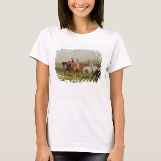 Camiseta Steeplechasing: At the Start (oil on canvas) (Anverso)