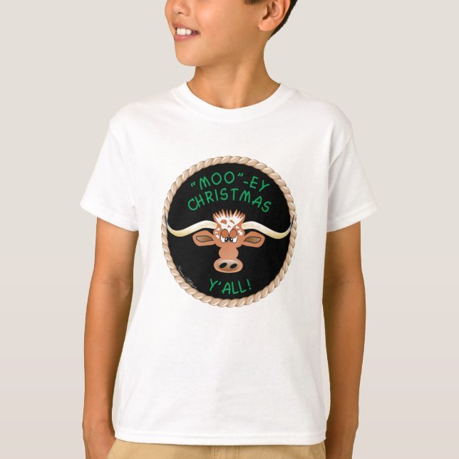 CAMISETA STEER DESEANDO UN "MOO"... ¡NAVIDADES DE OJOS! (Anverso)