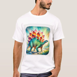 Camiseta Stegosaurus in Watercolor 190724AREF136 - Watercol