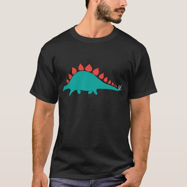Camiseta Stegosaurus lindo del dinosaurio (Anverso)