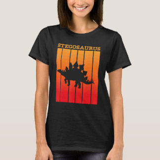 Camiseta Stegosaurus Shadow Silhouette At Sunset