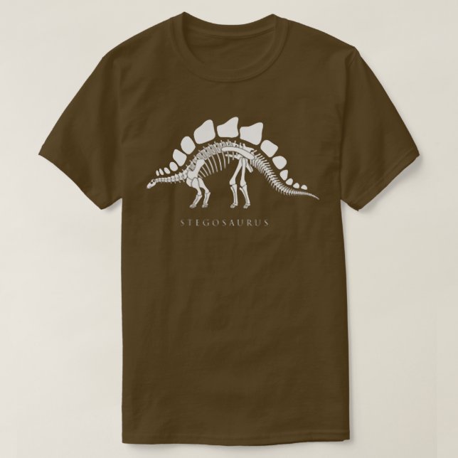 Camiseta Stegosaurus Skeleton famous Dinosaur Bones Fan Kid (Diseño del anverso)