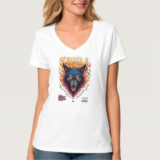 Camiseta Steidon Skull - Flamante Lobo Cabeza Tee