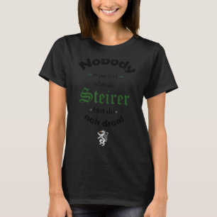 Camiseta Steiermark Con Pantera Steirer Y Hombres Escudos