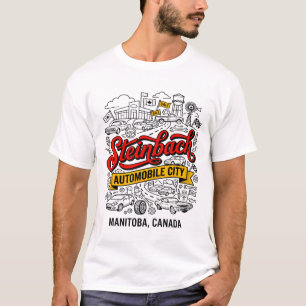 Camiseta Steinbach Manitoba Ciudad del Automóvil Canadá Via