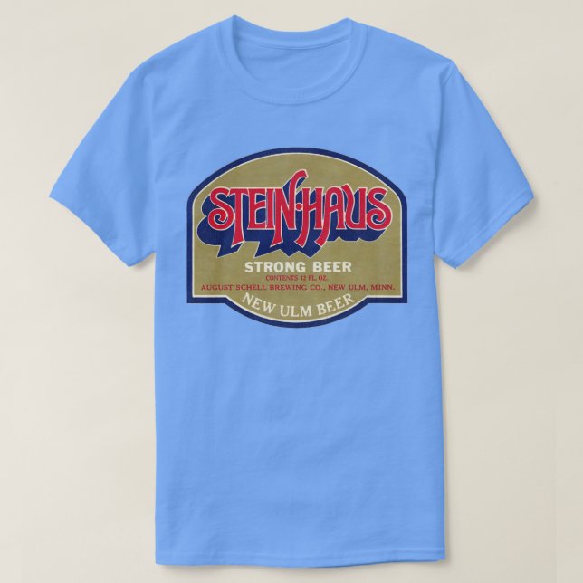 Camiseta Steinhaus Beer Retro Defunción Breweriana (Diseño del anverso)