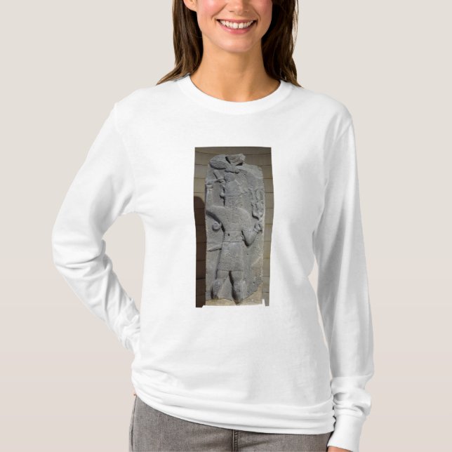 Camiseta Stela de Teshub, dios sirio de la tormenta (Anverso)