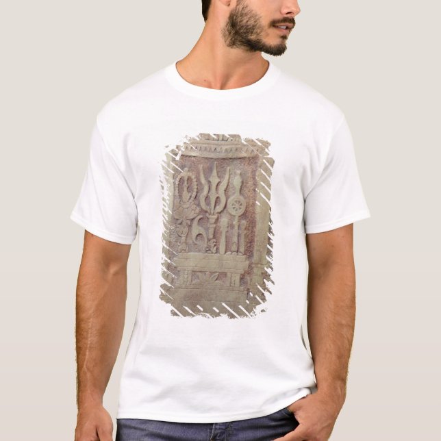 Camiseta Stele del Brahman que representa el Trimurti (Anverso)