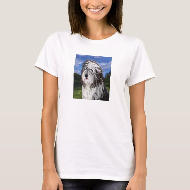 Camiseta Stella, el perro ovino inglés (Anverso)