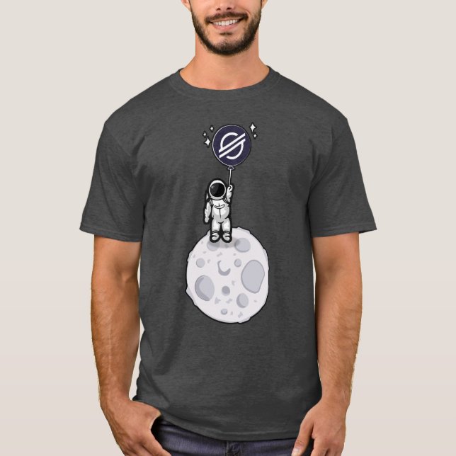 Camiseta STELLAR LUMENS Crypto XLM Token Decentralized Bloc (Anverso)