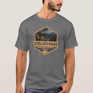 Camiseta Stelvio Pass Passo Dello Stelvioravel Art Badge gi