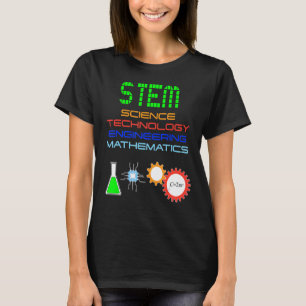 Camiseta Stem Science Technology Engineering Matemáticas St