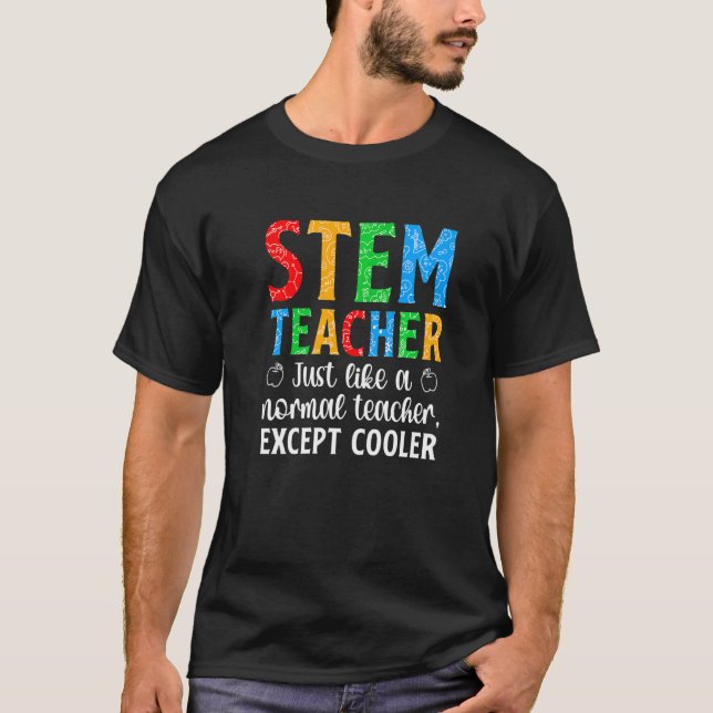 Camiseta STEM Teacher Science Technology Engineering Math (Anverso)