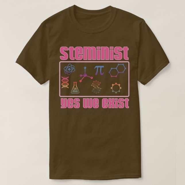 Camiseta Steminist Yes we existo (Diseño del anverso)