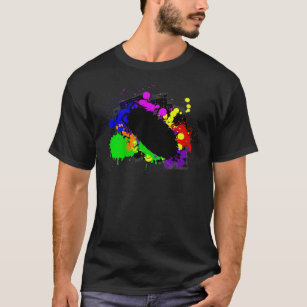 Camiseta Stencil de Woodlouse para pintura arcoiris