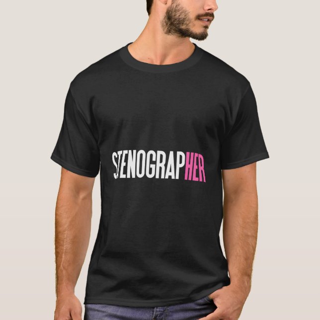 Camiseta Stenographer For Court Reporter Steno Stenographer (Anverso)