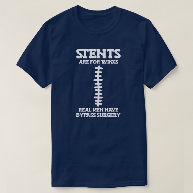 Camiseta stents para alas que los hombres tienen cirugía de (Diseño del anverso)