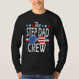 Camiseta Step Dad Crew 4 De Julio Familia Patriótica Estado
