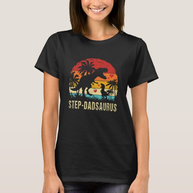 Camiseta Step Dad Dinosaur Kid Step Dad Saurus 2022 (Anverso)