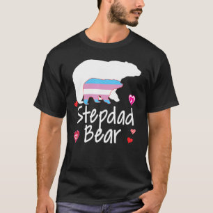 Camiseta Step Dad Lgbt Oso Transgénero Rainbow Lgbt Gay Le