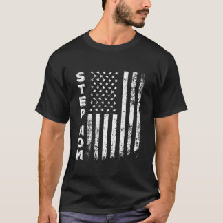 Camiseta Step Mom America Bandera Día de la Madre 4 de Juli