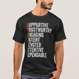 Camiseta Stepdad Acronym Stepfather Step Dad Padre