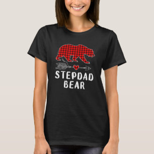 Camiseta Stepdad Bear Búfalo Rojo Tapado Coincidencia Pajam