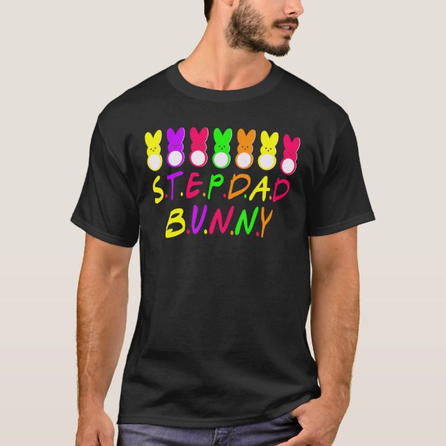 Camiseta Stepdad Bunnies Rabbit Funny Bunny Easter Day (Anverso)
