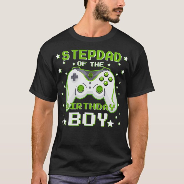Camiseta Stepdad de Birthday Boy Gift Video Game Birthd (Anverso)