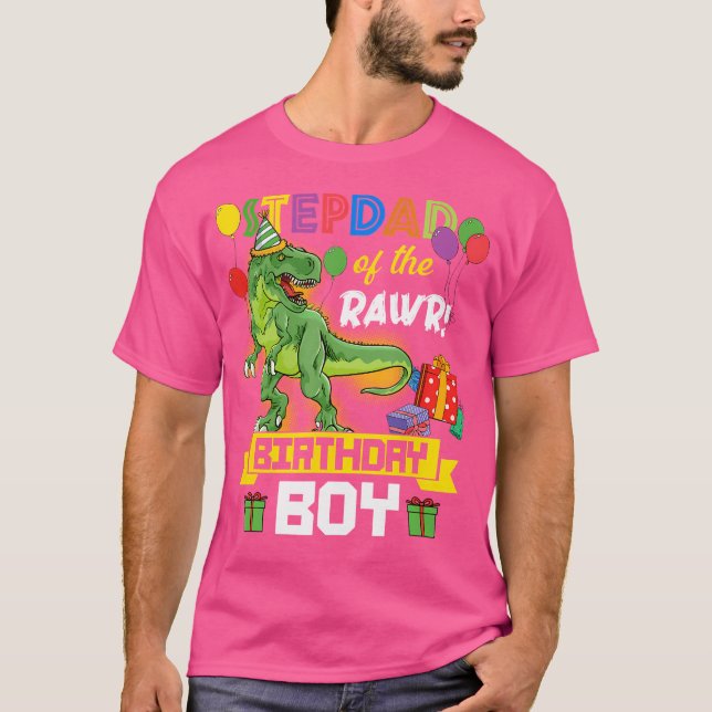 Camiseta Stepdad De La Celebración De Los Dinosaurios De Lo (Anverso)