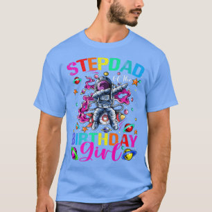Camiseta Stepdad Del Chica De Cumpleaños Astronauta Boy Spa