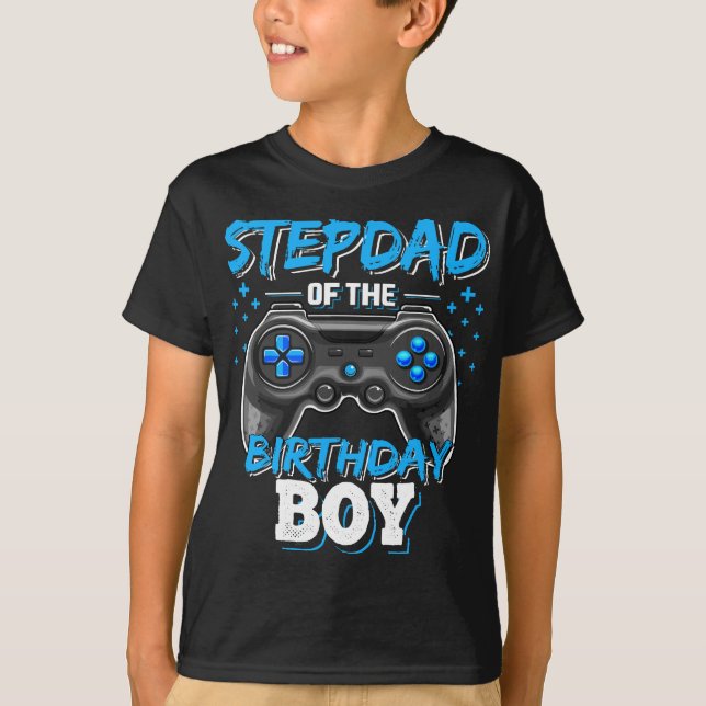 Camiseta Stepdad del video de la familia Birthday Match (Anverso)