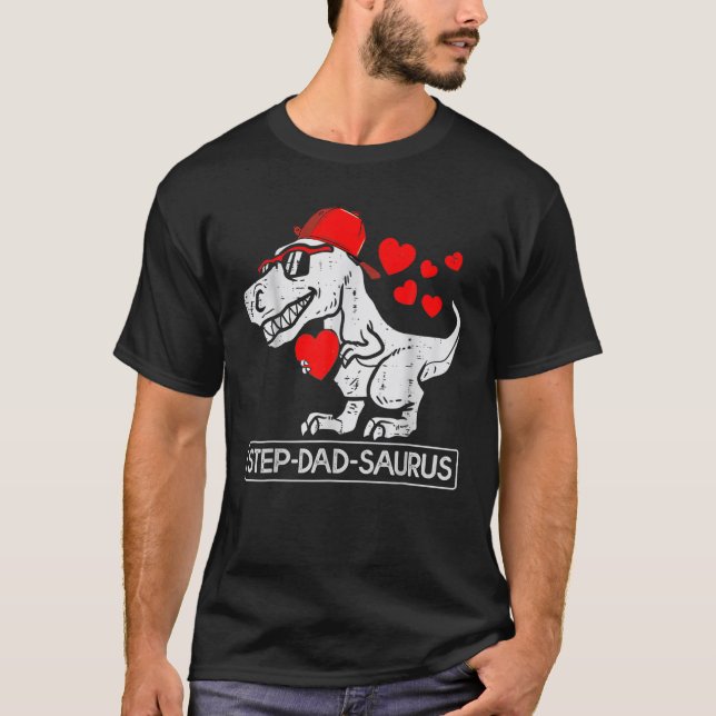 Camiseta Stepdad Saurus Bonus Dad (Anverso)