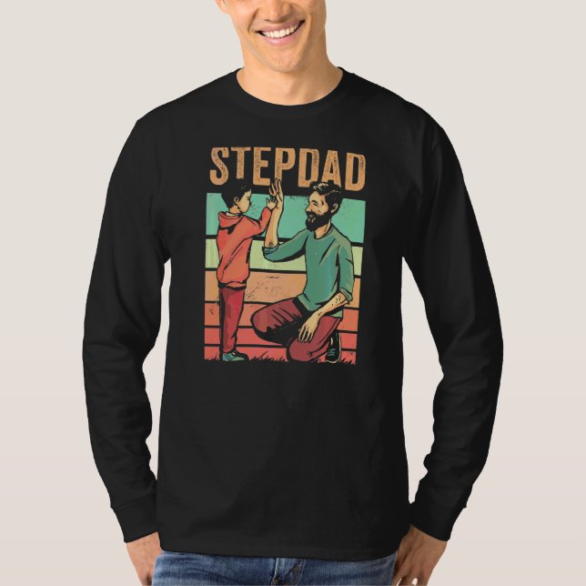 Camiseta Stepdad Step Dad Dice Que Stepfather Fathers Day F (Anverso)