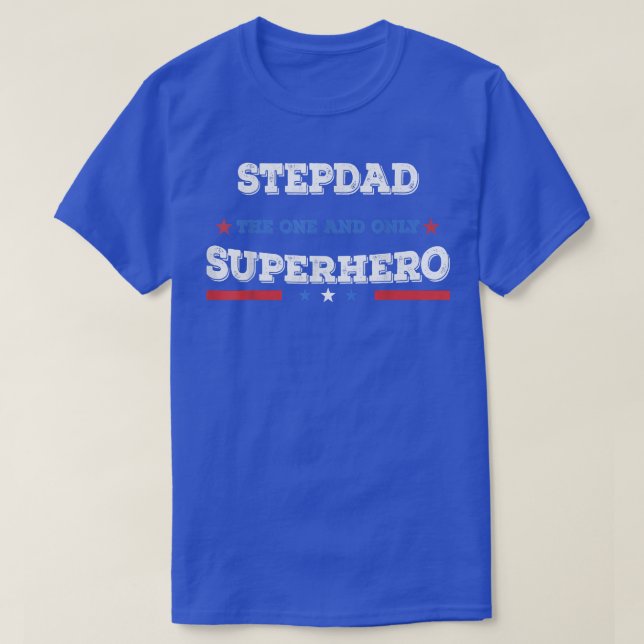 Camiseta Stepdad Superdad superhero superdad father hero st (Diseño del anverso)