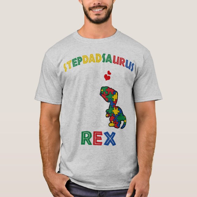 Camiseta Stepdadrsaurus Rex - Perfecto para padrastro que h (Anverso)