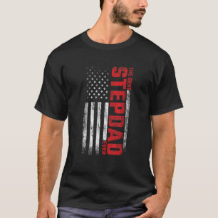 Camiseta Stepfather Bonus Dad American Flag Mejor Stepdad E