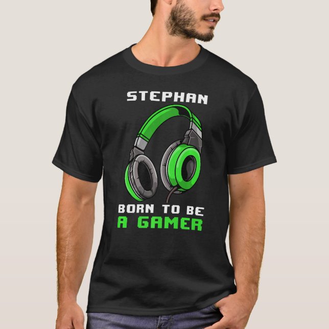 Camiseta Stephan Nació Para Ser Un Jugador Personalizado (Anverso)