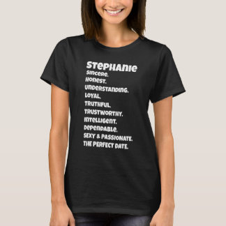 Camiseta Stephanieperfect Date Qualities Sarcastic Saying