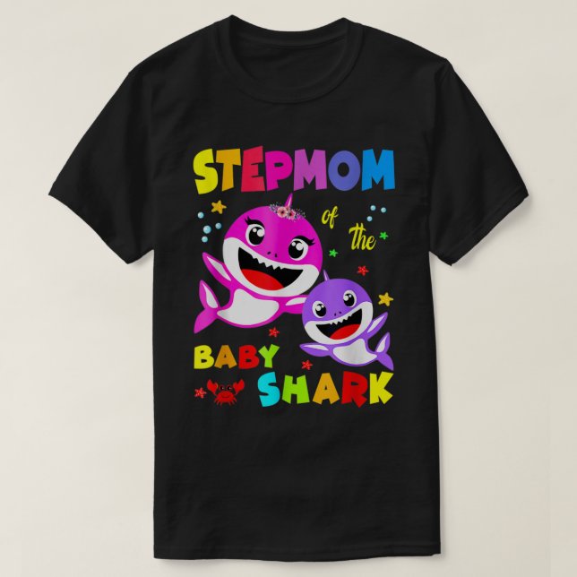 Camiseta Stephom Shark Stepmom: El Día de la Madre (Diseño del anverso)
